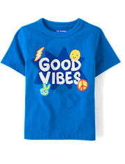 Baby And Toddler Boys Good Vibes Graphic Tee