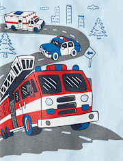 Baby And Toddler Boys Emergency Vehicles Graphic Tee
