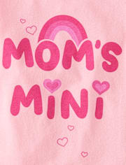 Baby And Toddler Girls Mom's Mini Graphic Tee