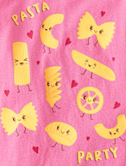 Baby And Toddler Girls Pasta Club Graphic Tee
