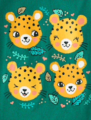 Baby And Toddler Girls Cheetahs Graphic Tee