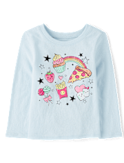Baby And Toddler Girls Snack Food Graphic Tee