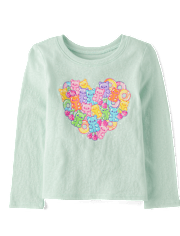 Baby And Toddler Girls Gummy Heart Graphic Tee