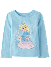Baby And Toddler Girls Princess Graphic Tee