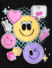 Girls Emoji Graphic Tee