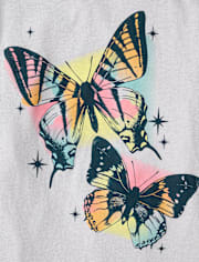 Girls Butterflies Graphic Tee