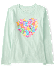 Girls Gummy Heart Graphic Tee