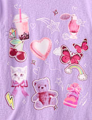 Girls Doodles Graphic Tee