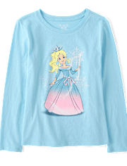 Girls Princess Graphic Tee