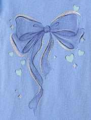 Girls Bow Graphic Tee