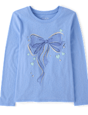Girls Bow Graphic Tee