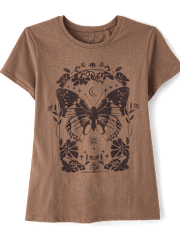 Girls Butterfly Graphic Tee