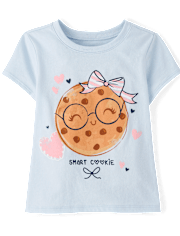 Baby And Toddler Girls Smart Cookie Graphic Tee