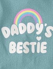 Baby And Toddler Girls  Daddy's Bestie Graphic Tee