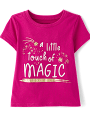 Baby And Toddler Girls Touch Of Magic Graphic Tee