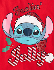 Girls Stitch™ Jolly Christmas Graphic Tee