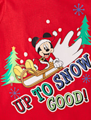 Baby And Toddler Boys Mickey Mouse™ Snow Good Christmas Graphic Tee