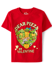 Boys Teenage Mutant Ninja Turtles™ Valentine Pizza Graphic Tee