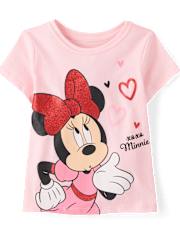 Baby And Toddler Girls Minnie Mouse™ Valentine's Day Graphic Tee