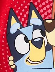 Baby And Toddler Girls Bluey™ Hugs And Kisses Valentine's Day Graphic Tee