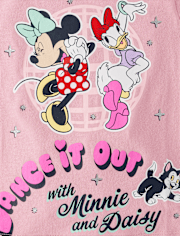 Baby And Toddler Girls Minnie Mouse™ And Daisy Dancing Glitter Graphic Tee
