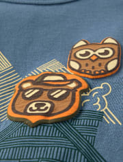 Baby And Toddler Boys Camping Patches Graphic Tee