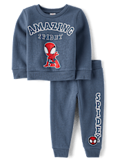 Baby And Toddler Boys Spideyâ¢ 2-Piece Outfit Set