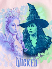 Girls Wickedâ¢ Glinda And Elphaba Graphic Tee