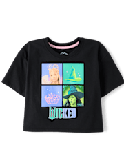 Girls Wicked™ Hat And Crown Oversized Cropped Graphic Tee