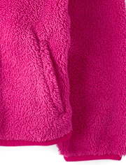 Girls Heavyweight Sherpa Zip Up Jacket