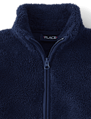 Girls Heavyweight Sherpa Zip Up Jacket