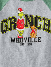 Boys Dr. Seuss The Grinch™ And Max Christmas Raglan Graphic Tee