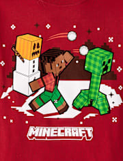 T-shirt graphique de Noël Minecraft™ pour garçon