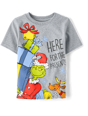 Baby And Toddler Boys Dr. Seuss The Grinch™ Christmas Presents Graphic Tee