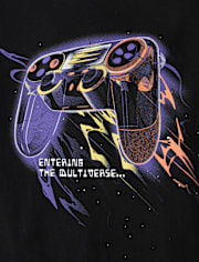 Boys Game Controller Universe Graphic Tee
