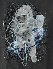 Boys Glow Astronaut Graphic Tee