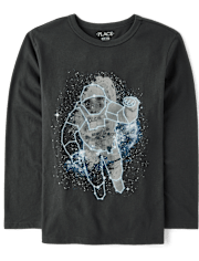 Boys Glow Astronaut Graphic Tee