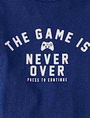 Boys Game Is Never Over Graphic Tee