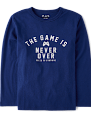 Boys Game Is Never Over Graphic Tee