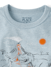 Baby And Toddler Boys Dino Mountain Graphic Tee