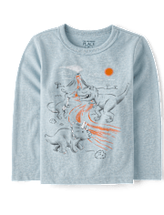 Baby And Toddler Boys Dino Mountain Graphic Tee