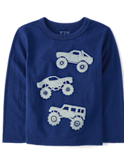 Baby And Toddler Boys Monster Truck Trio Graphic Tee