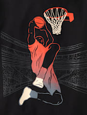 Boys Basketball Player Graphic Tee