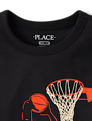 Boys Basketball Player Graphic Tee