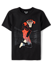 Boys Basketball Player Graphic Tee