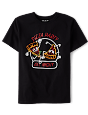 Boys Pizza Party Graphic Tee