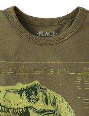 Boys Dino Profile Graphic Tee