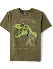 Boys Dino Profile Graphic Tee