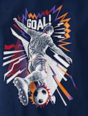 Boys Soccer Player Graphic Tee