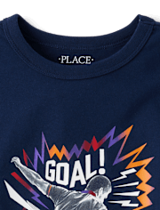 Boys Soccer Player Graphic Tee
